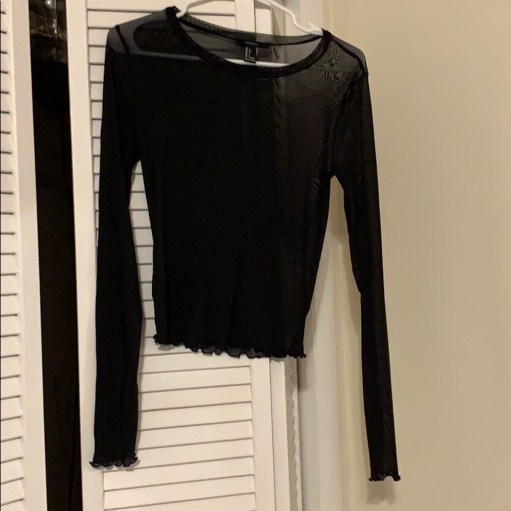 Sheer long sleeve